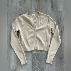 Aritzia Beige Cardigan
